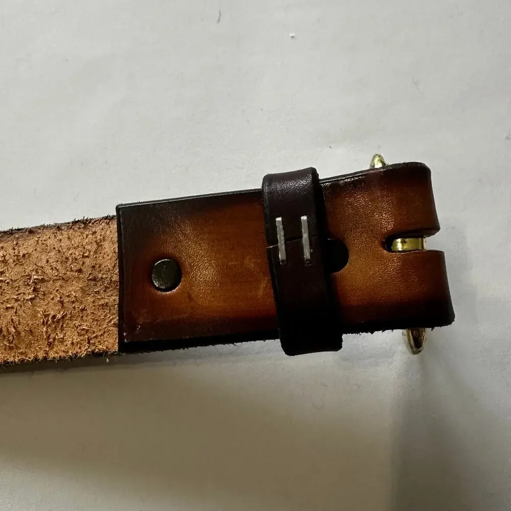 Stamped Leather Belt (Small)